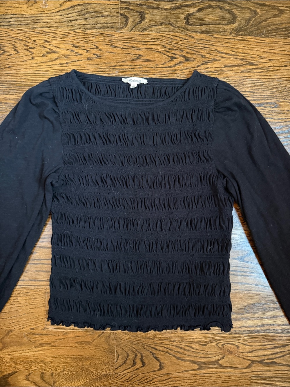 Madewell Smocked Top Size Medium